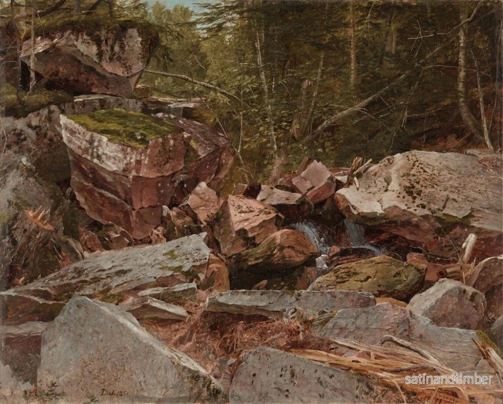 Reproduktion av målningen Studie av North Conway, New Hampshire - David Johnson - Bild 2