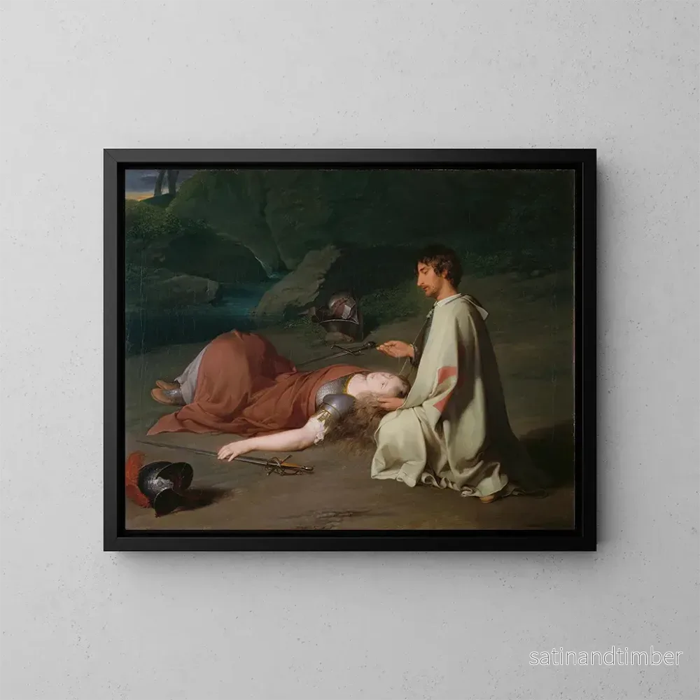 Reproduktion av målningen Le baptême de Chlorinde - Johann Peter Krafft