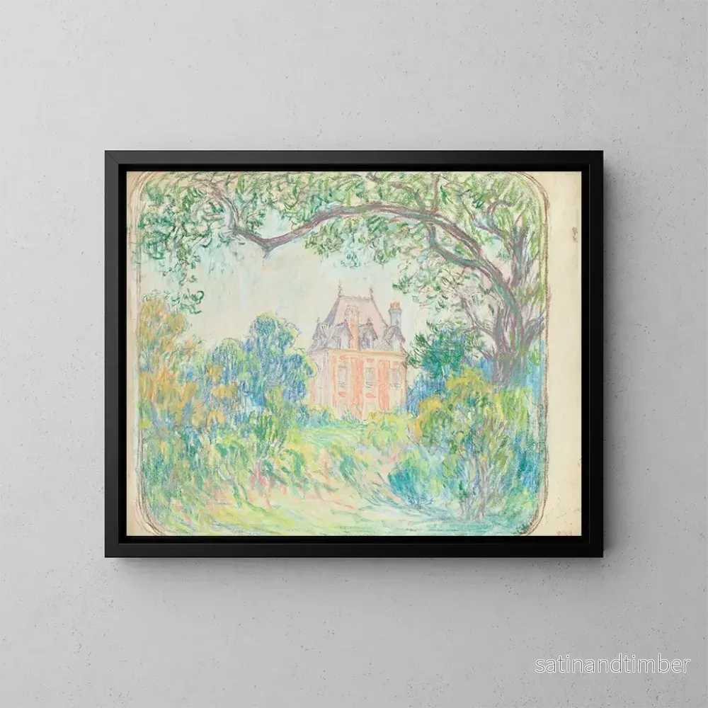 Reproduktion av målningen La maison de Rodin à Meudon - Claude-Émile Schuffenecker