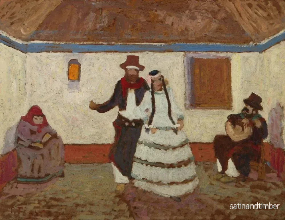 Reproduktion av målningen Dans på ranchen - Pedro Figari - Bild 2