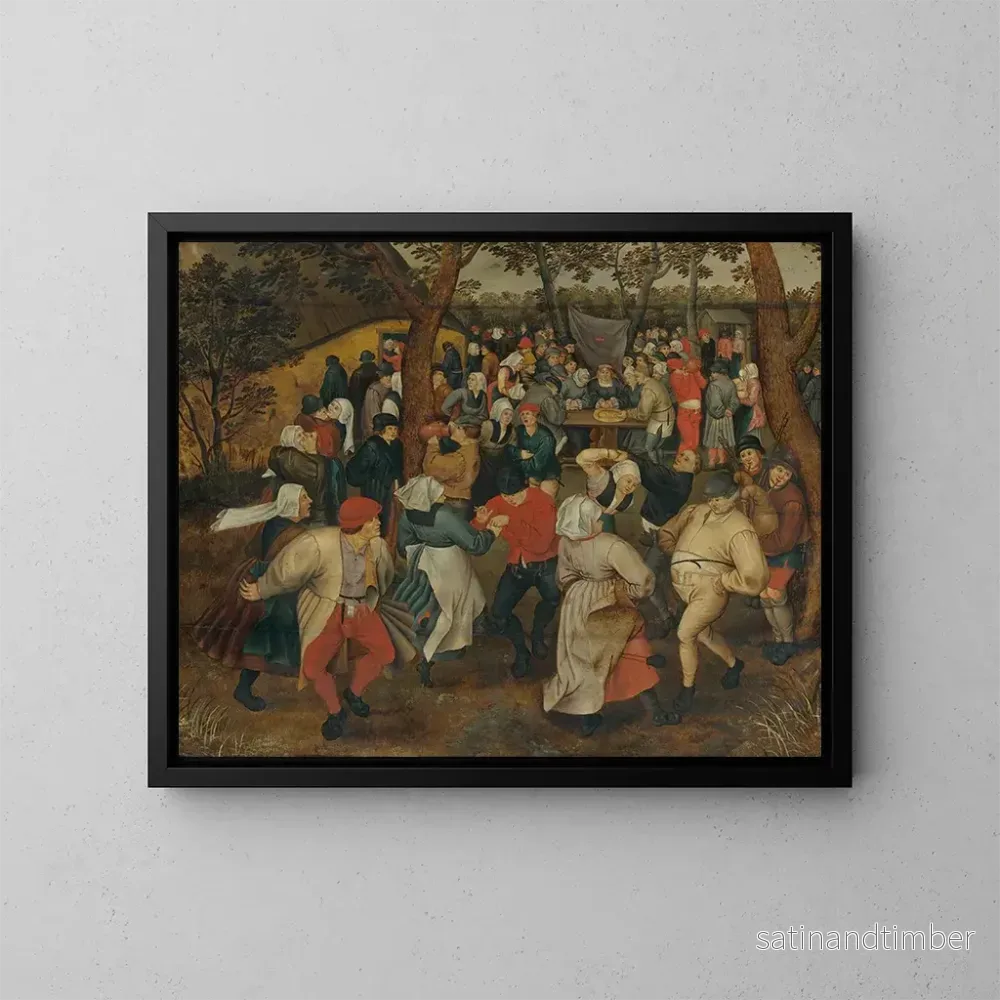 Reproduktion av målningen Le Festin de mariage en plein air - Pieter Brueghel le Jeune
