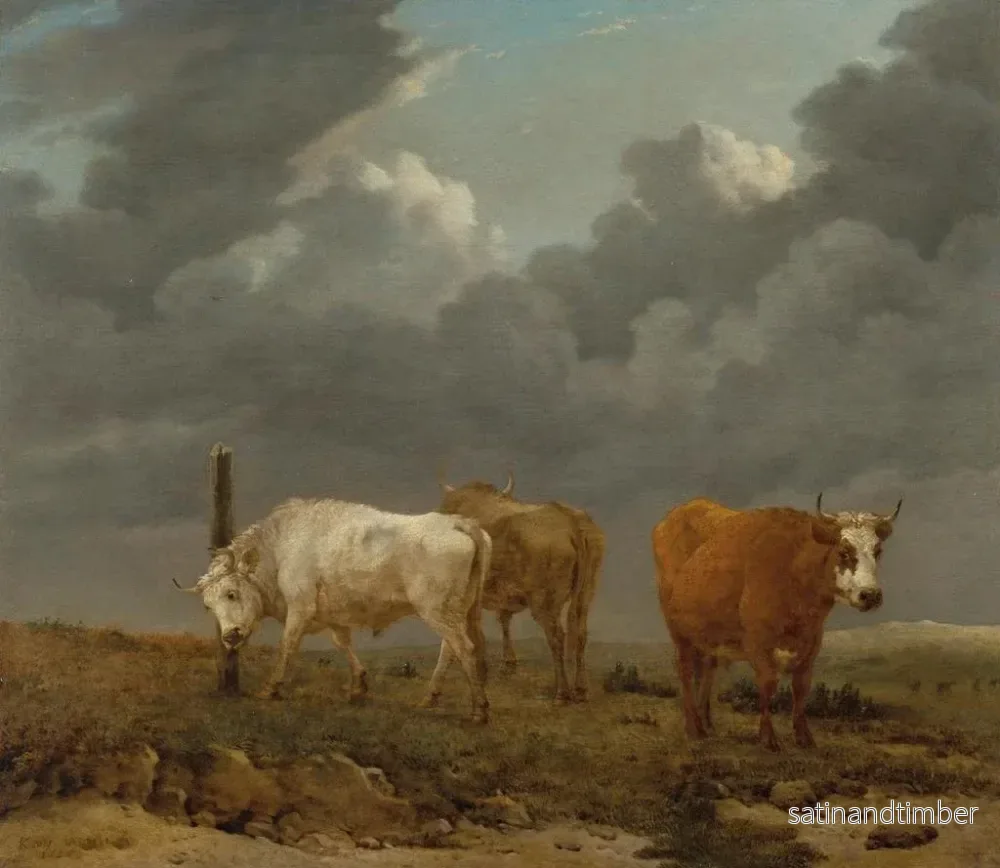 Reproduktion av målningen En landskap med boskap - Karel Dujardin - Bild 2