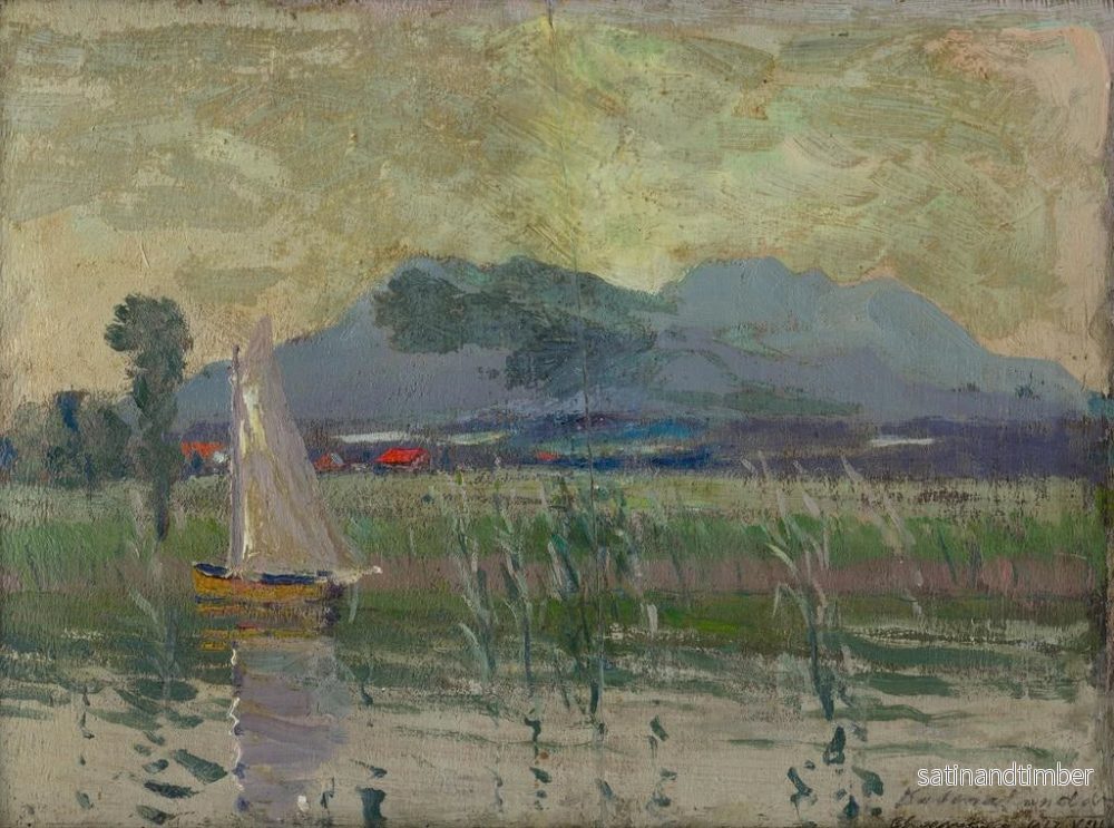 Reproduktion av målningen Motif de Chiemsee - Ferdinand Katona - Bild 2