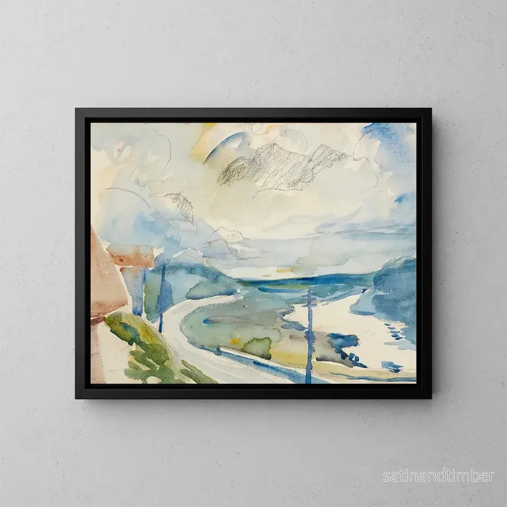 Reproduktion av målningen Morgon i Maloja - Giovanni Giacometti