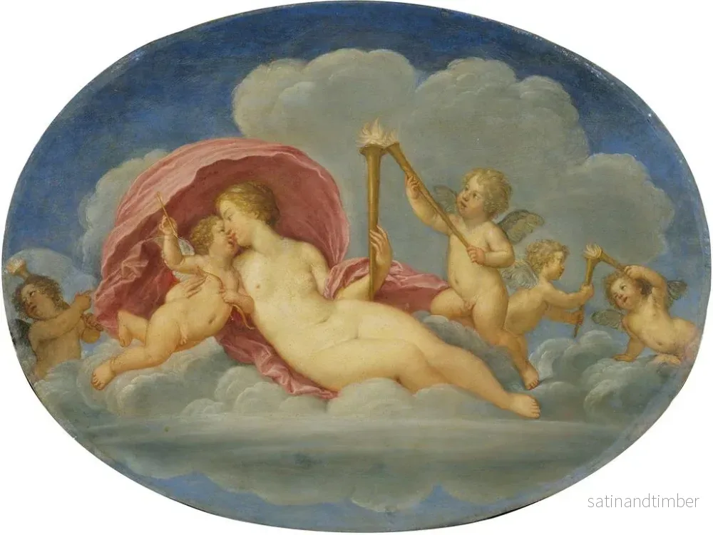 Reproduktion av målningen Vénus och Cupidon - Francesco Albani - Bild 2