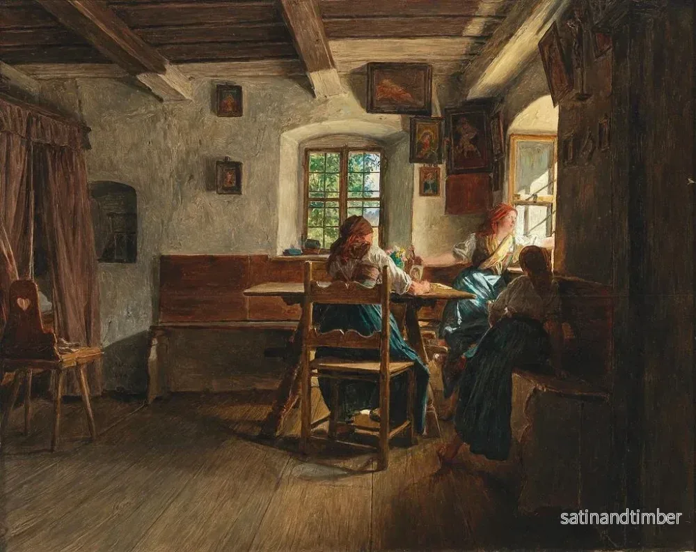 Reproduktion av målningen Le départ - Ferdinand Georg Waldmüller - Bild 2