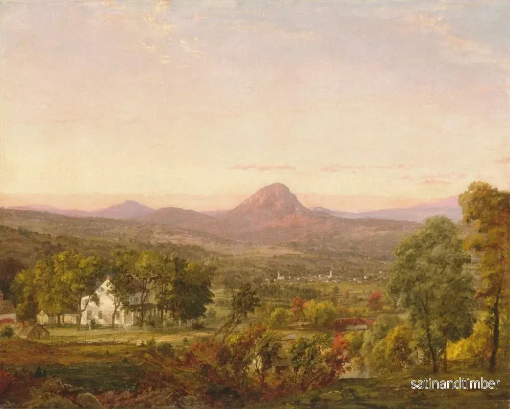 Reproduktion av målningen Landskap i höst, Sugar Loaf Mountain, Orange County, New York - Jasper Francis Cropsey - Bild 2