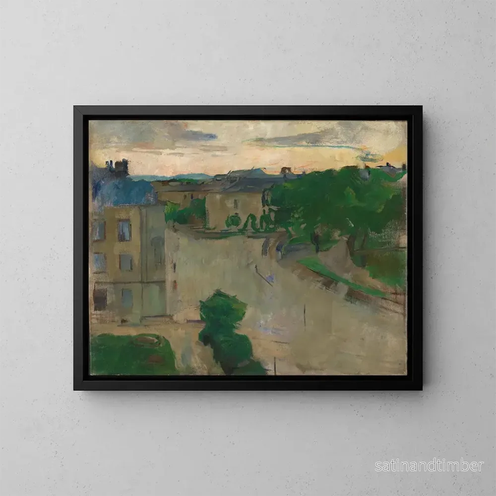 Reproduktion av målningen Vue de mon balcon, Hansteensgate - Harriet Backer
