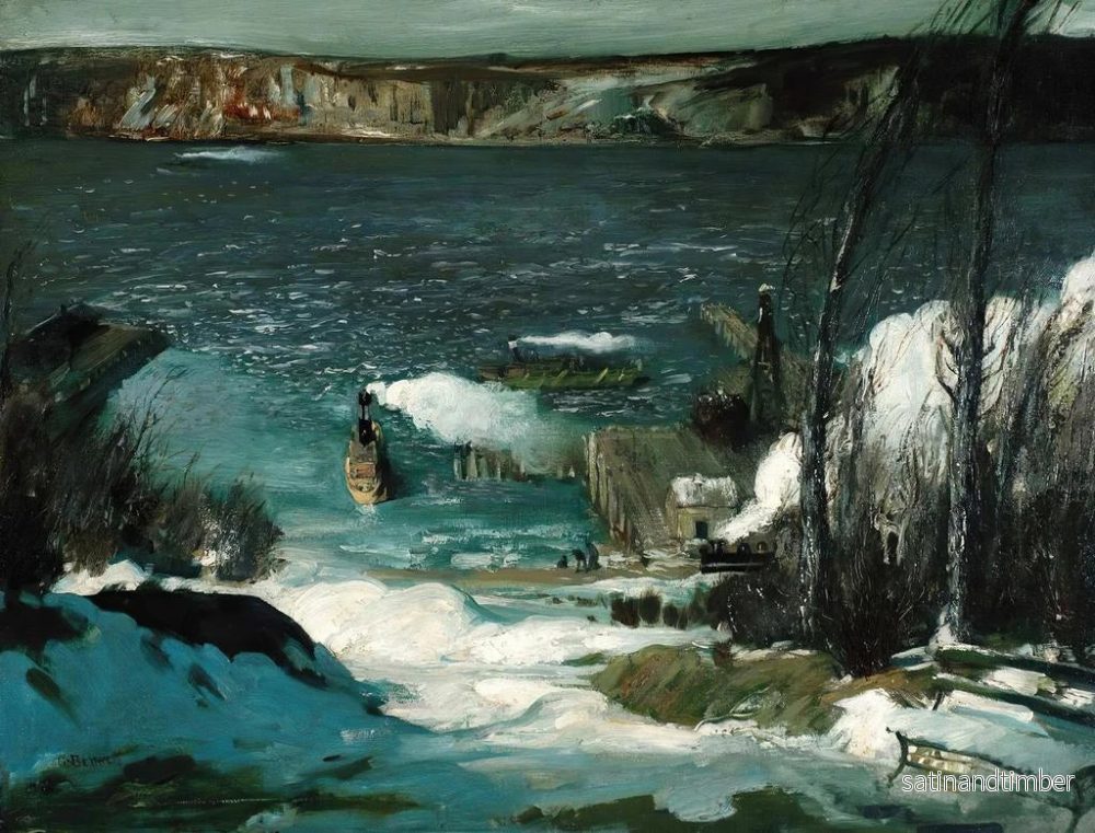 Reproduktion av målningen Rivière du Nord - George Wesley Bellows - Bild 2