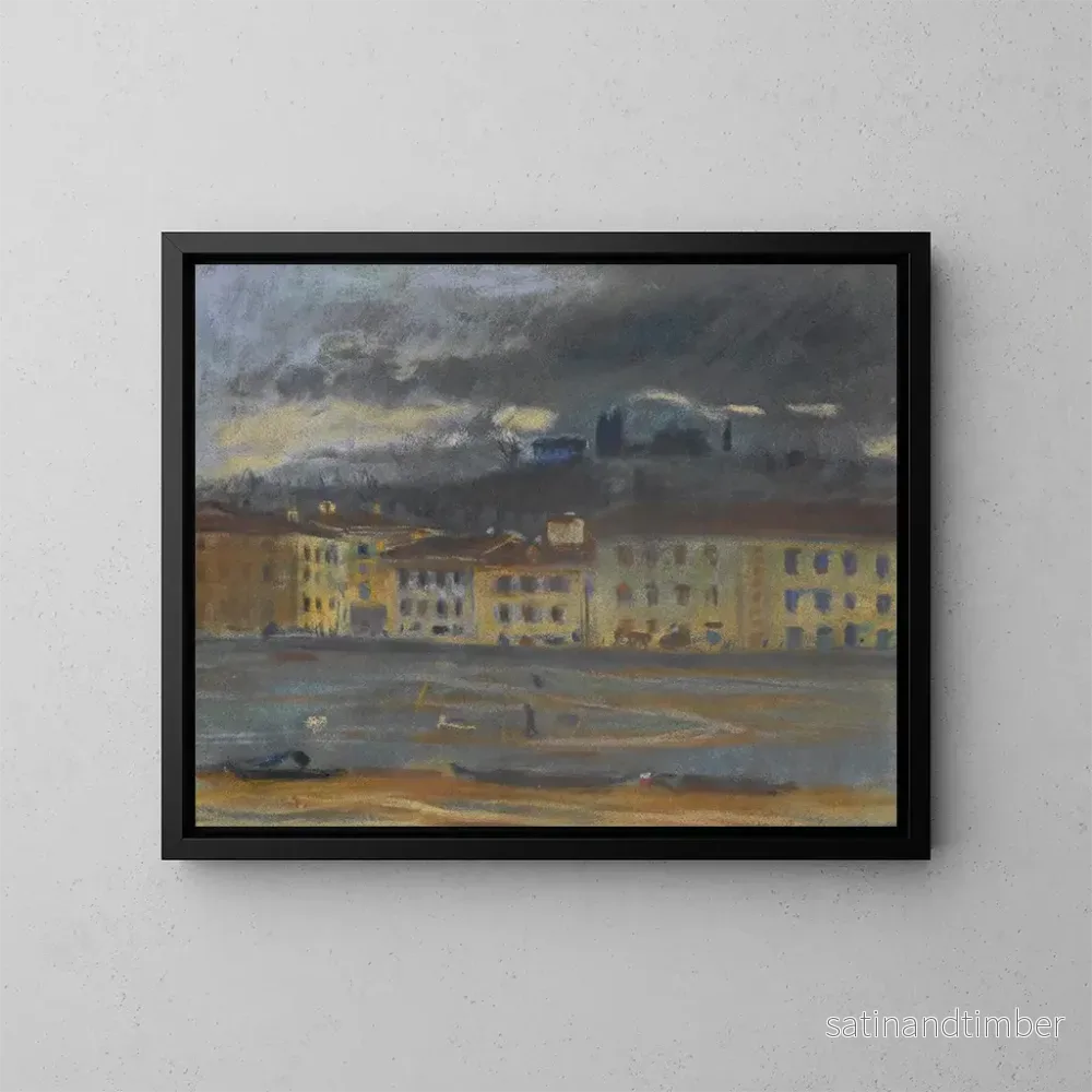 Reproduktion av målningen Florence - Bohumil Kubišta