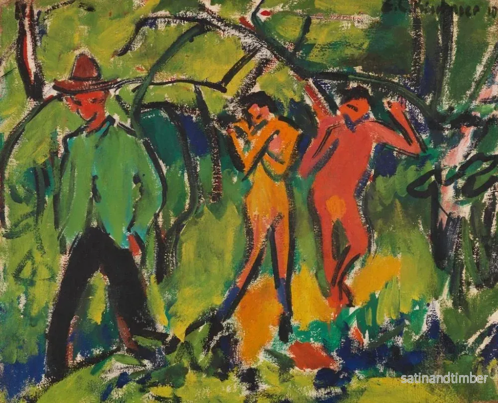 Reproduktion av målningen I skogen - Ernst Ludwig Kirchner - Bild 2