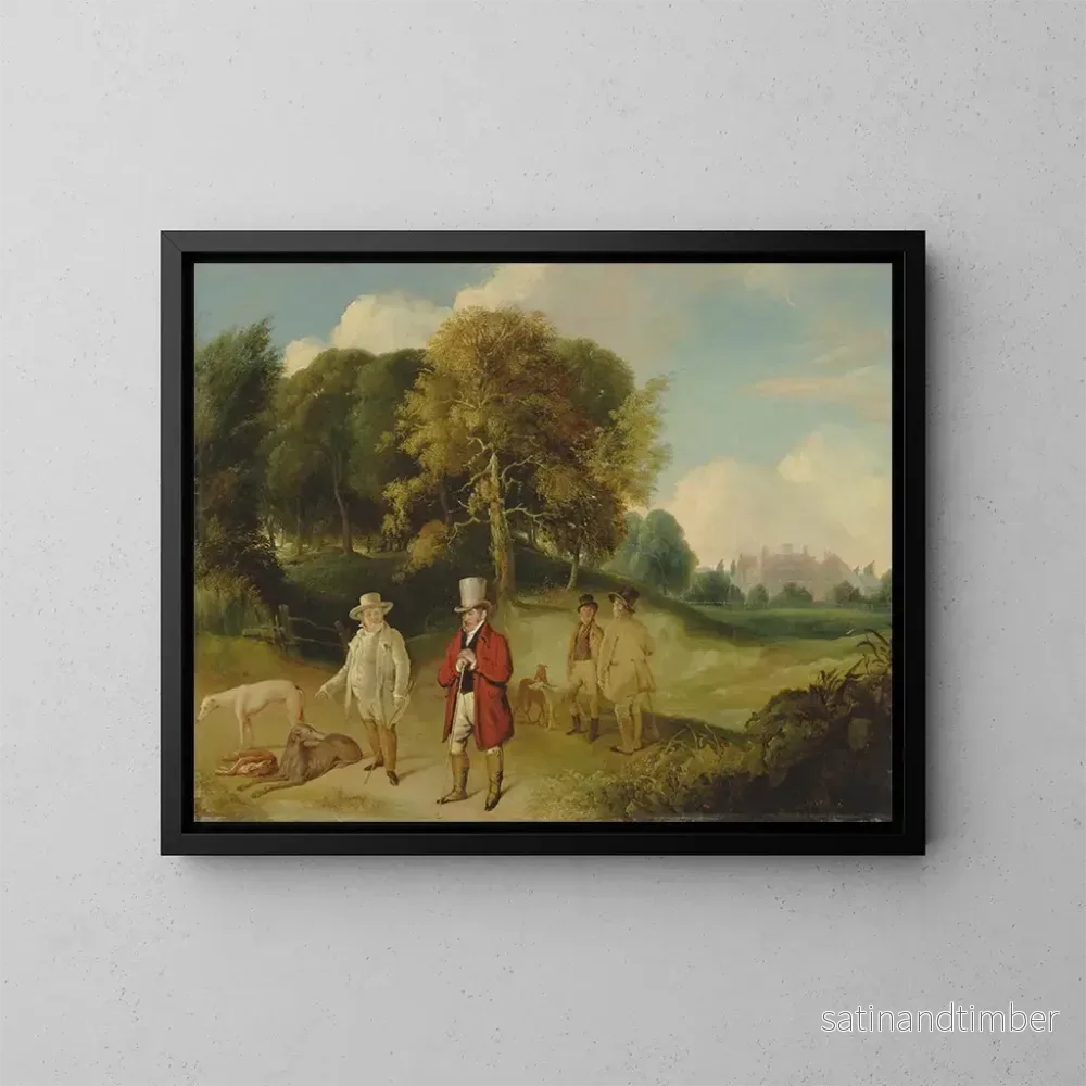 Reproduktion av målningen JMW Turner och Walter Fawkes vid Farnley Hall – John R Wildman Reproduktion av målningen JMW Turner och Walter Fawkes vid Farnley Hall – John R Wildman