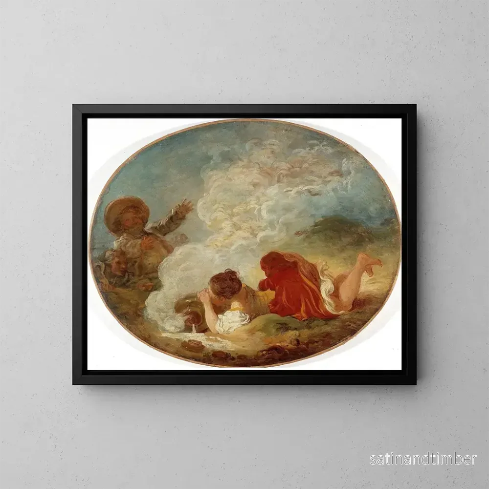Reproduktion av målningen Perrette et le pot de lait - Jean-Honoré Fragonard