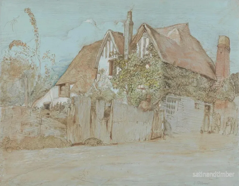 Reproduktion av målningen av murgröna sommarstuga i Shoreham - Samuel Palmer - Bild 2