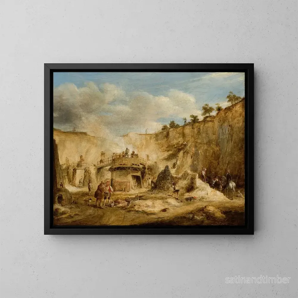 Reproduktion av målningen Carrière de Craigleith - William Kidd