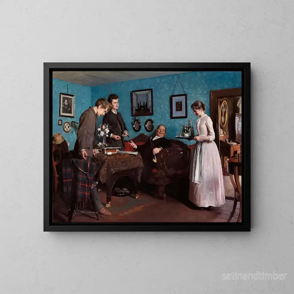 Reproduktion av målningen Invités aléatoires - Peter Ilsted