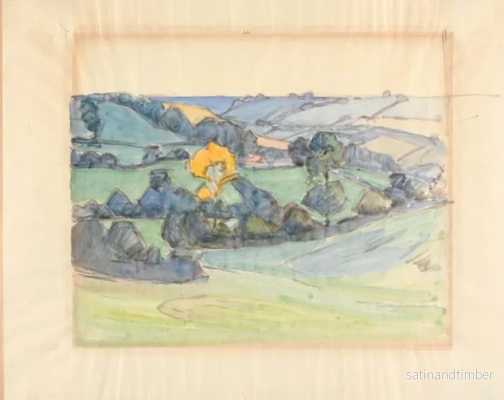 Reproduktion av målningen nära Brimley Hill - Robert Polhill Bevan - Bild 2