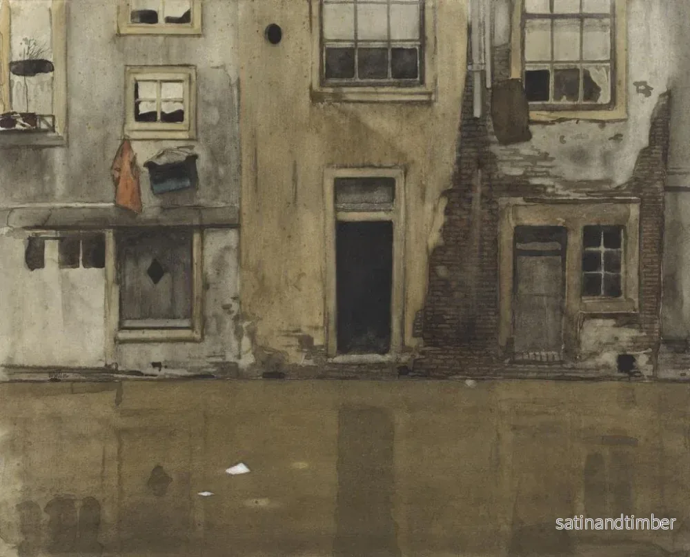 Reproduktion av målningen Hus vid en kanal - Willem Witsen - Bild 2