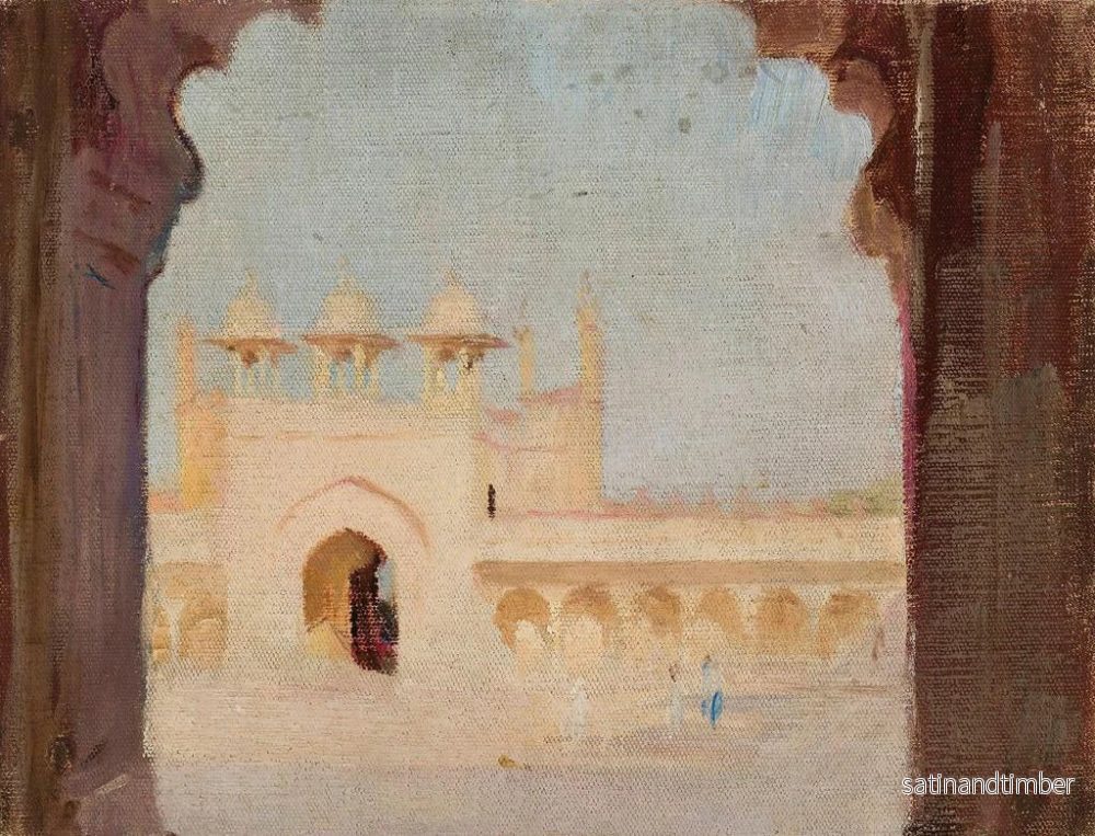 Reproduktion av målningen Palais d'Agra lors du voyage en Inde - Jan Cybis - Bild 2