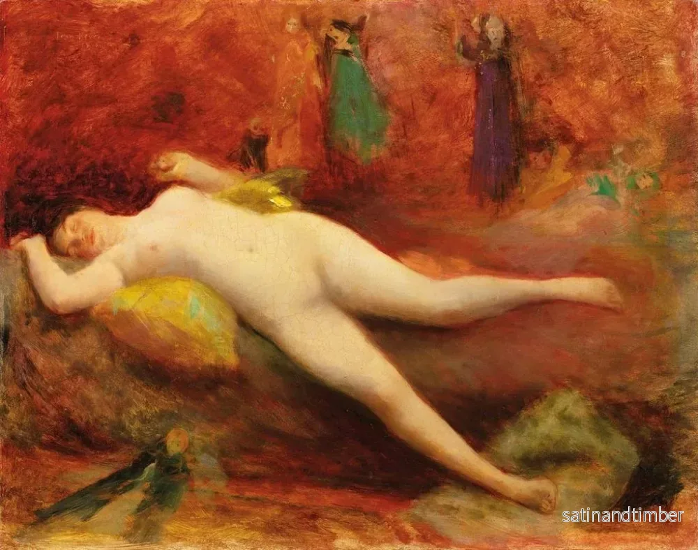 Reproduktion av målningen La femme poupée - Jean Veber - Bild 2