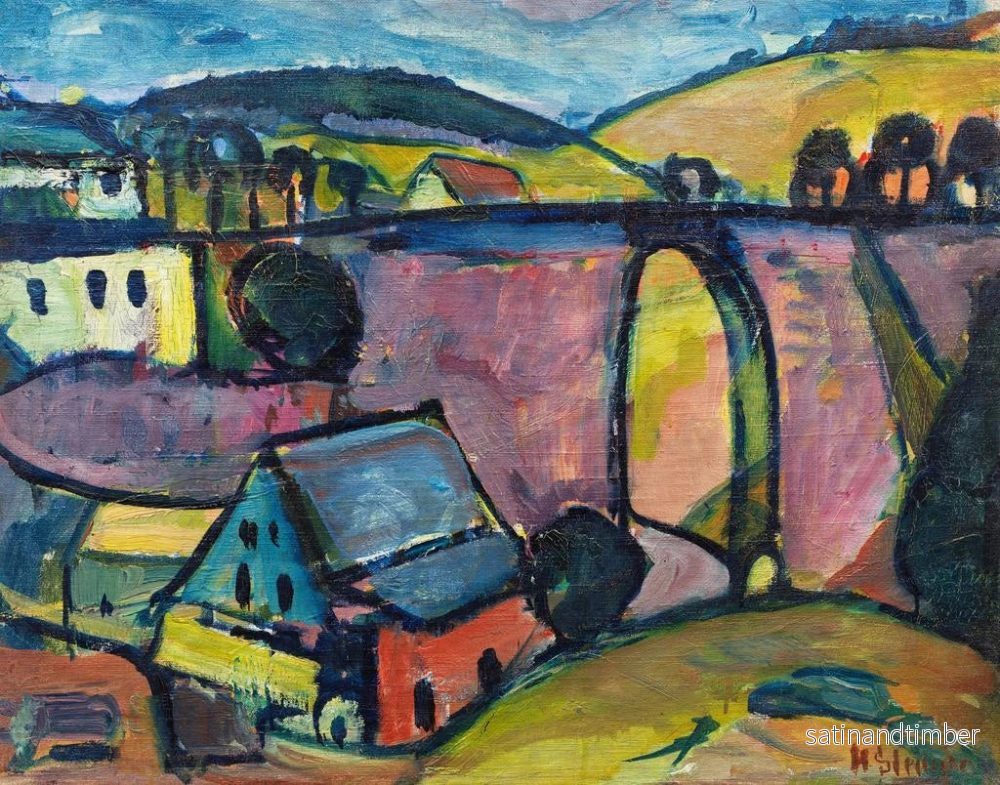 Reproduktion av målningen Viaduc nära Monschau - Hermann Stenner - Bild 2