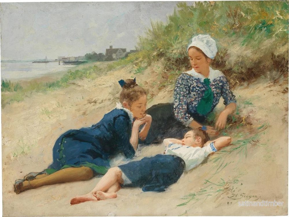 Reproduktion av målningen En sommardag i dynorna - Hermann Seeger - Bild 2