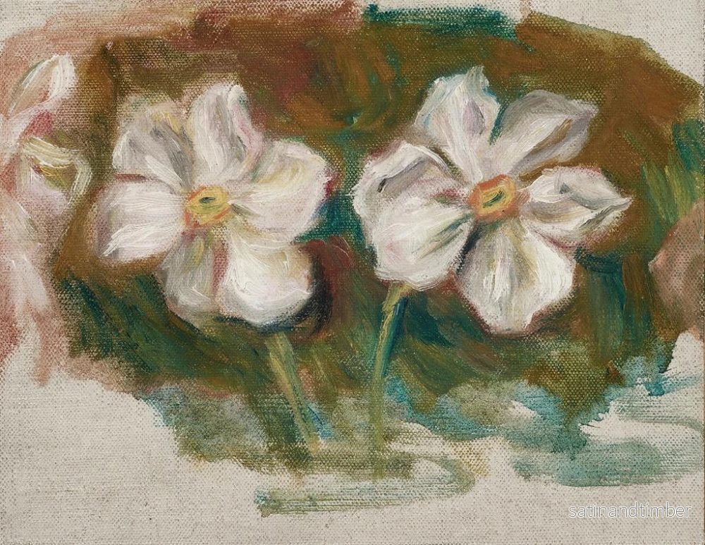 Reproduktion av målningen Narcisser, fragment av frisen från den andra ramen av Madame de Gala - Pierre-Auguste Renoir - Bild 2