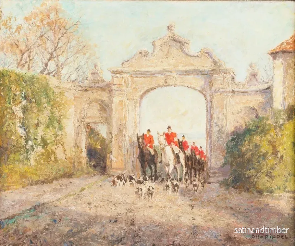 Reproduktion av målningen Retour au château d'Osterberg - Otto Pippel - Bild 2