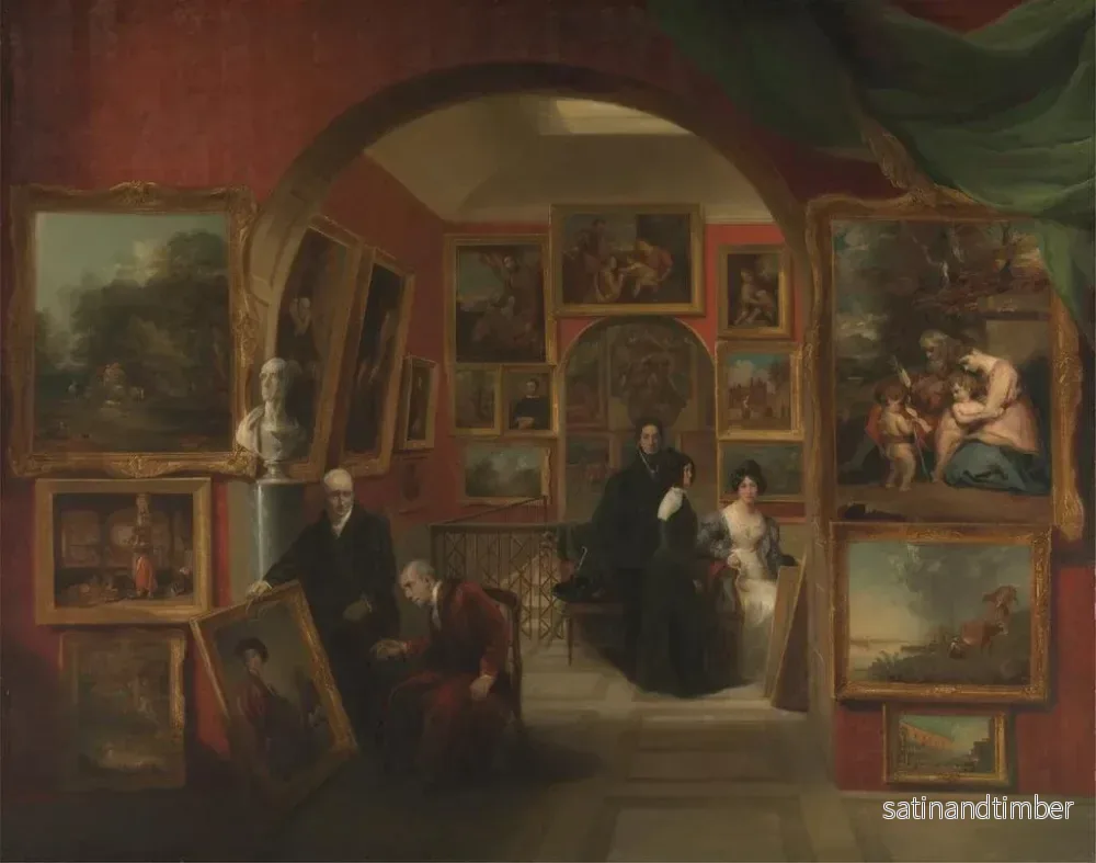 Reproduktion av målningen Interiör i British Institution Gallery - John Scarlett Davis - Bild 2