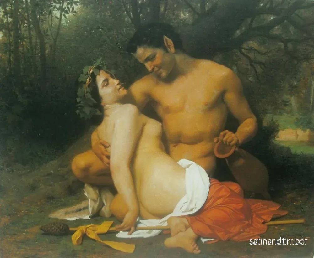 Reproduktion av målningen Faune et Bacchante - William Bouguereau - Bild 2