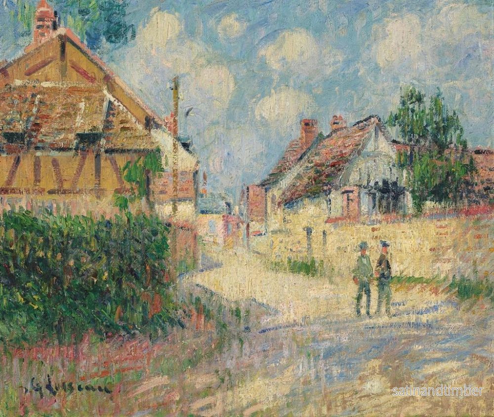 Reproduktion av målningen La route de Tournedos - Gustave Loiseau - Bild 2