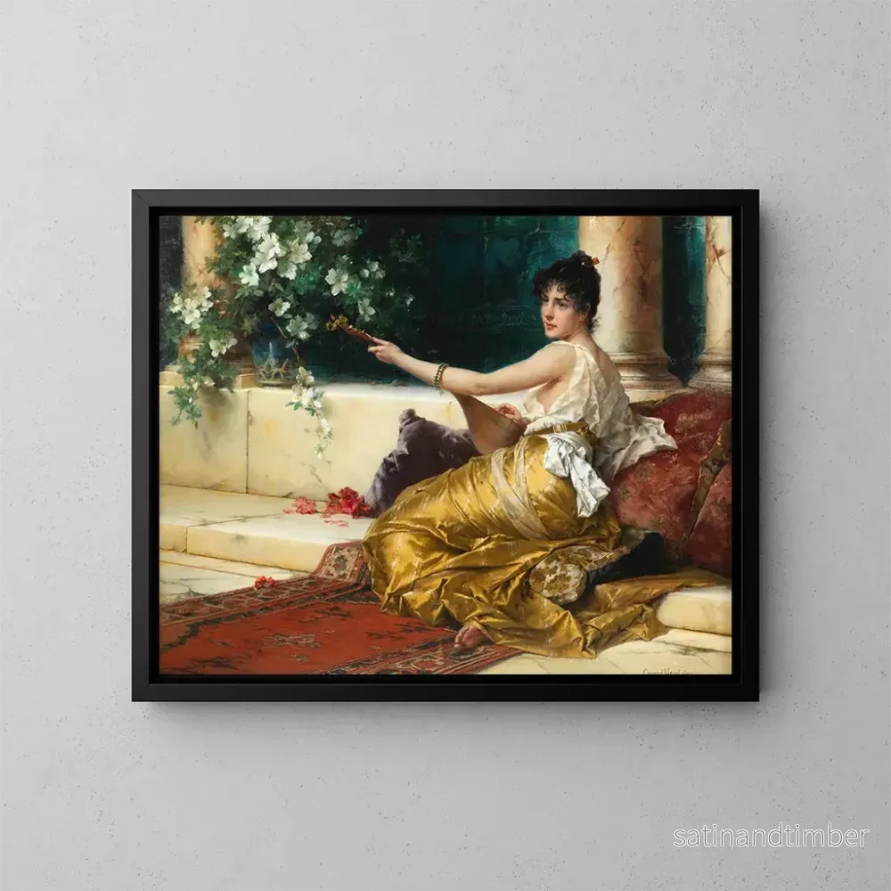 Reproduktion av målningen Le joueur de mandoline – Conrad Kiesel Reproduktion av målningen Le joueur de mandoline – Conrad Kiesel