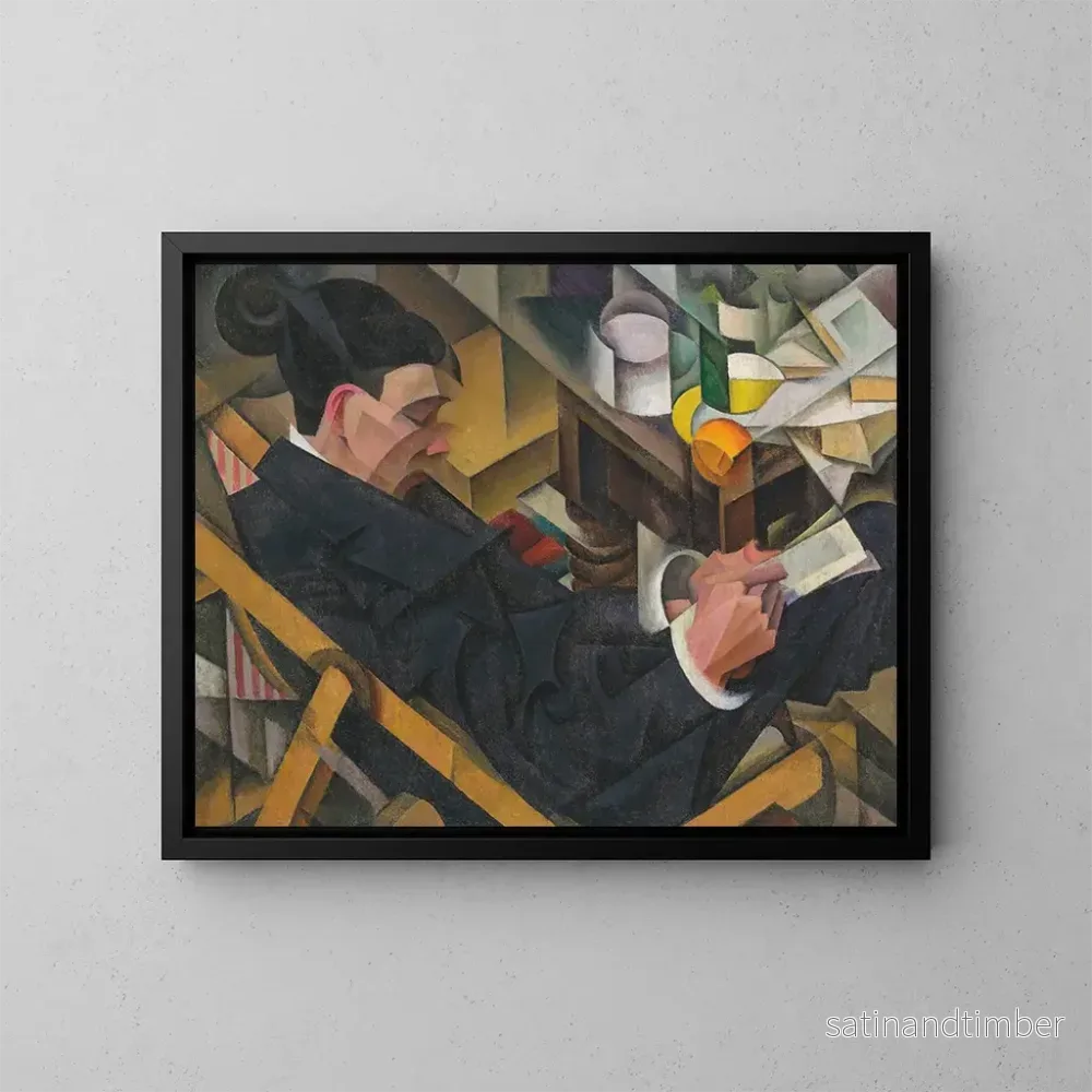 Reproduktion av målningen Portrait d'un homme lisant - Paul Kotlarevsky