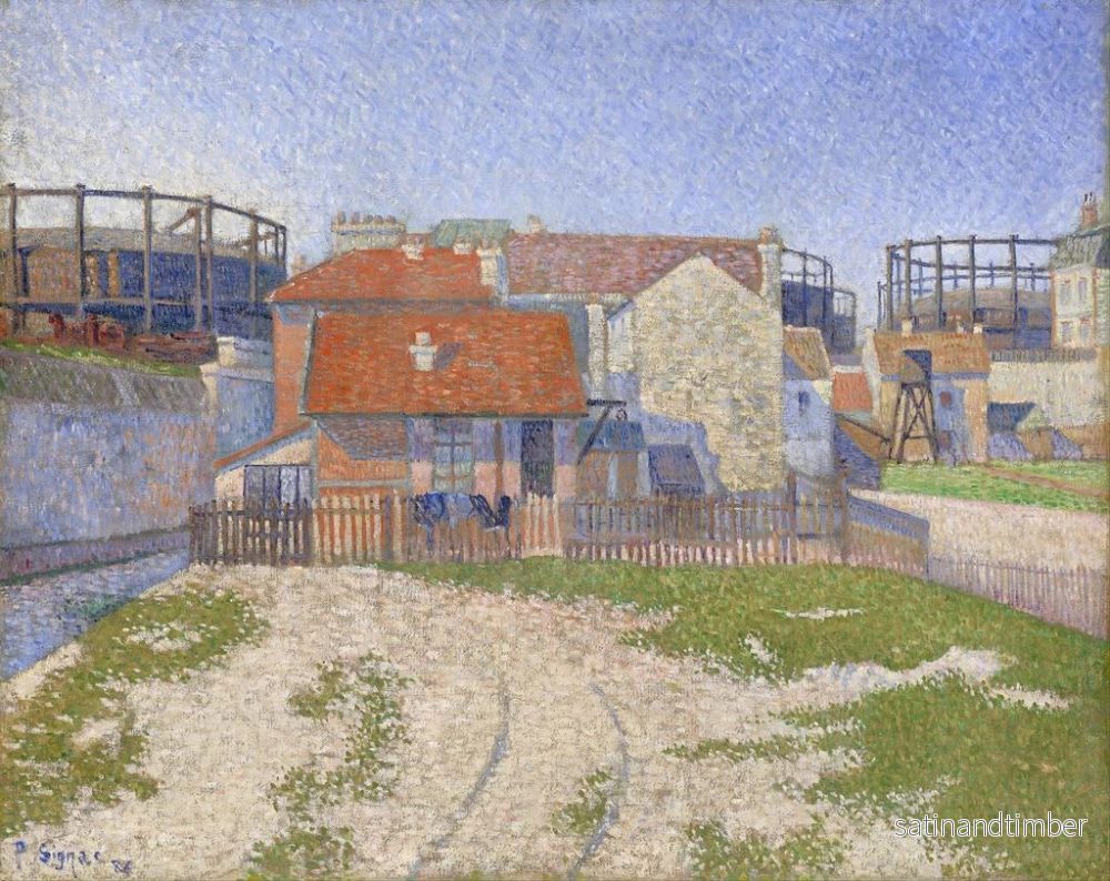 Reproduktion av målningen Gazomètres à Clichy - Paul Signac - Bild 2