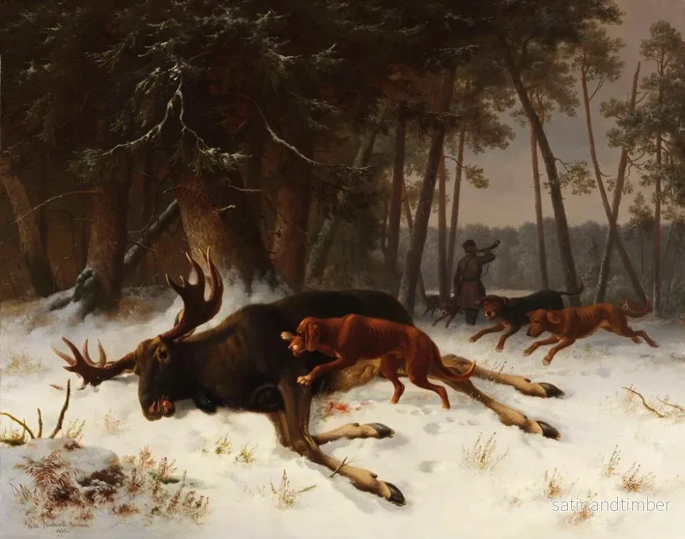 Reproduktion av målningen Le élan abattu - Wilhelm Reinhardt - Bild 2