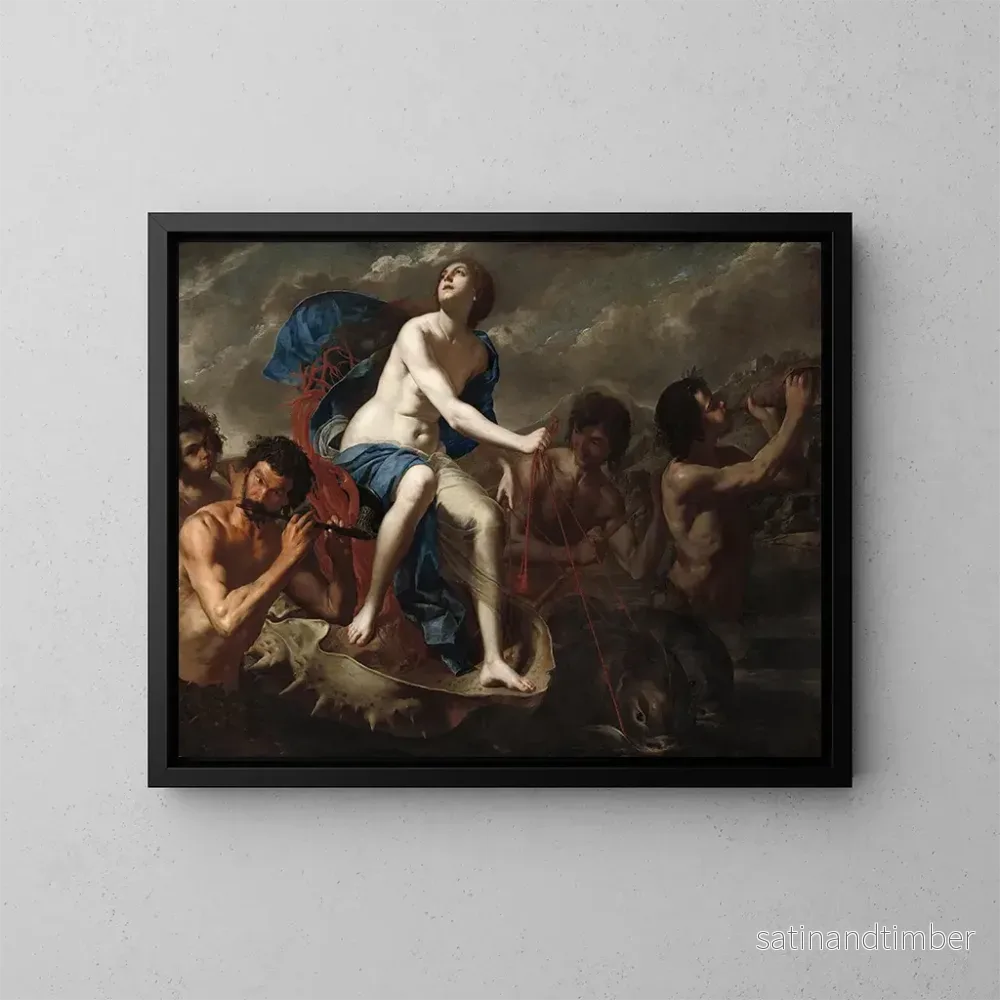 Reproduktion av målningen Le Triomphe de Galatée – Bernardo Cavallino Reproduktion av målningen Le Triomphe de Galatée – Bernardo Cavallino