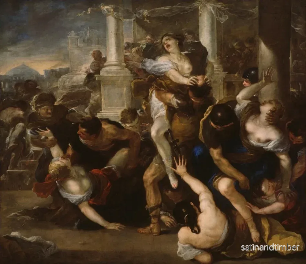 Reproduktion av målningen L'Enlèvement des Sabines - Luca Giordano - Bild 2