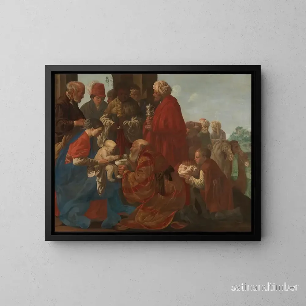 Reproduktion av målningen L'Adoration des Rois - Hendrick Ter Brugghen