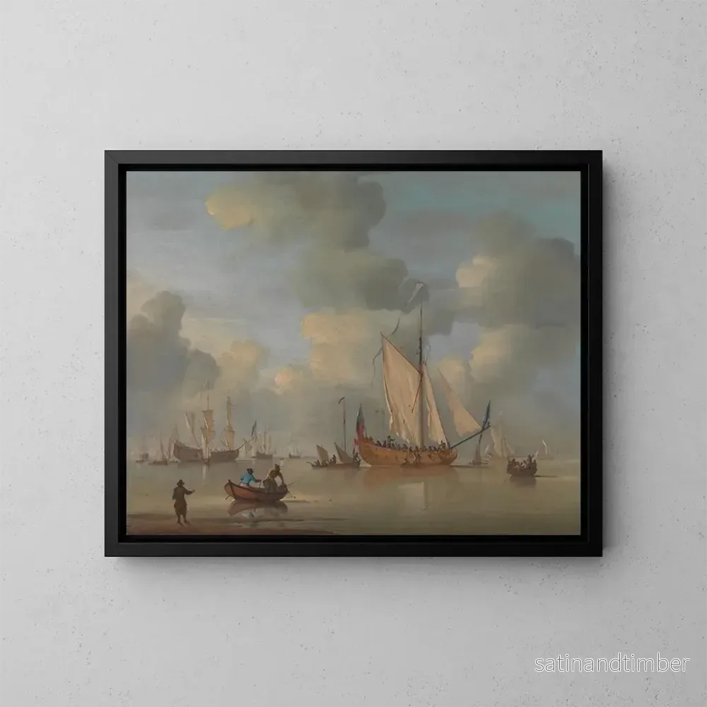 Reproduktion av målningen En kunglig engelsk yacht till havs i lugnt väder – Peter Monamy Reproduktion av målningen En kunglig engelsk yacht till havs i lugnt väder – Peter Monamy