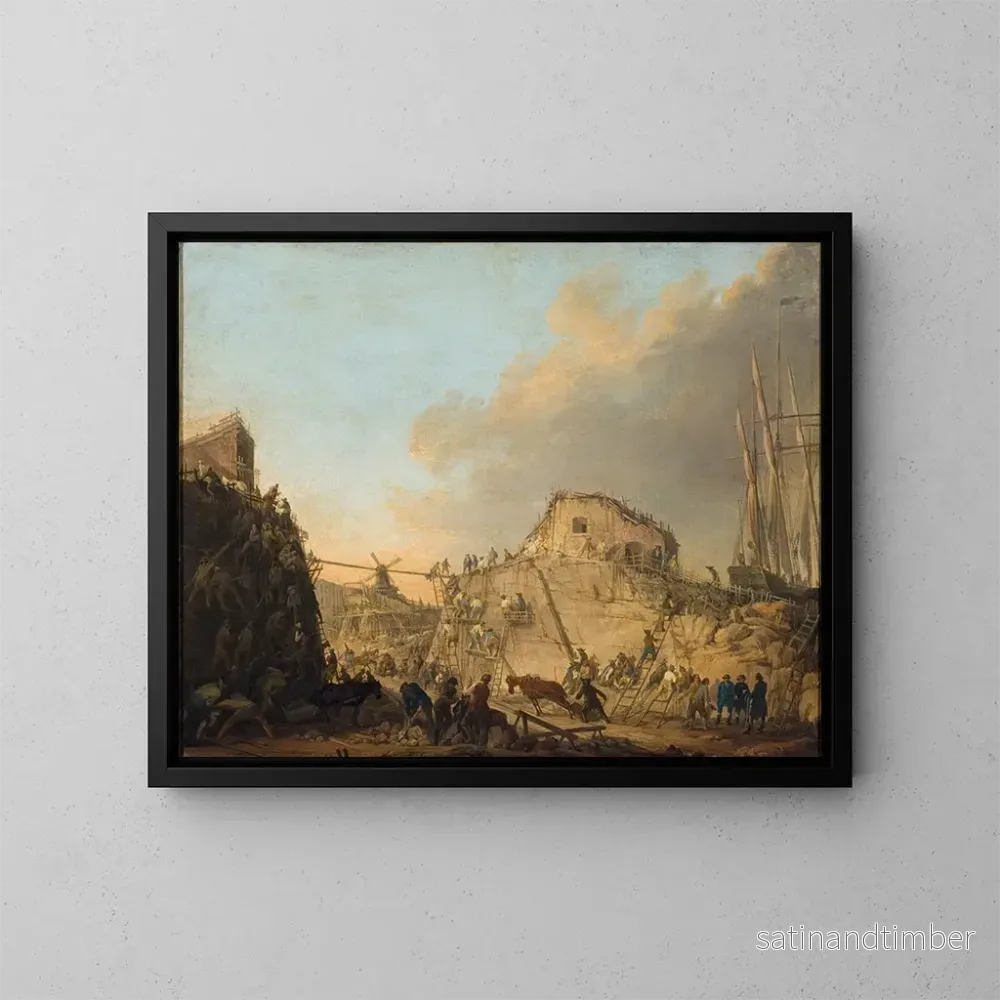 Reproduktion av målningen Le quai à Sveaborg – Elias Martin Reproduktion av målningen Le quai à Sveaborg – Elias Martin