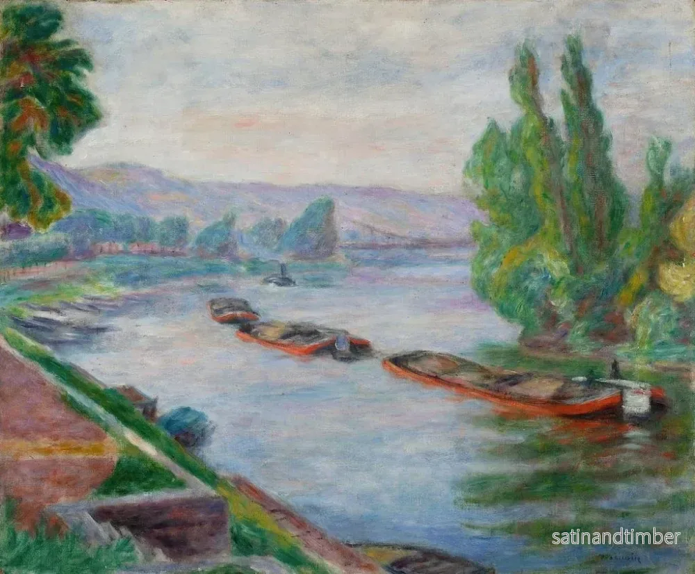 Reproduktion av målningen Seine aux Andelys - Józef Pankiewicz - Bild 2