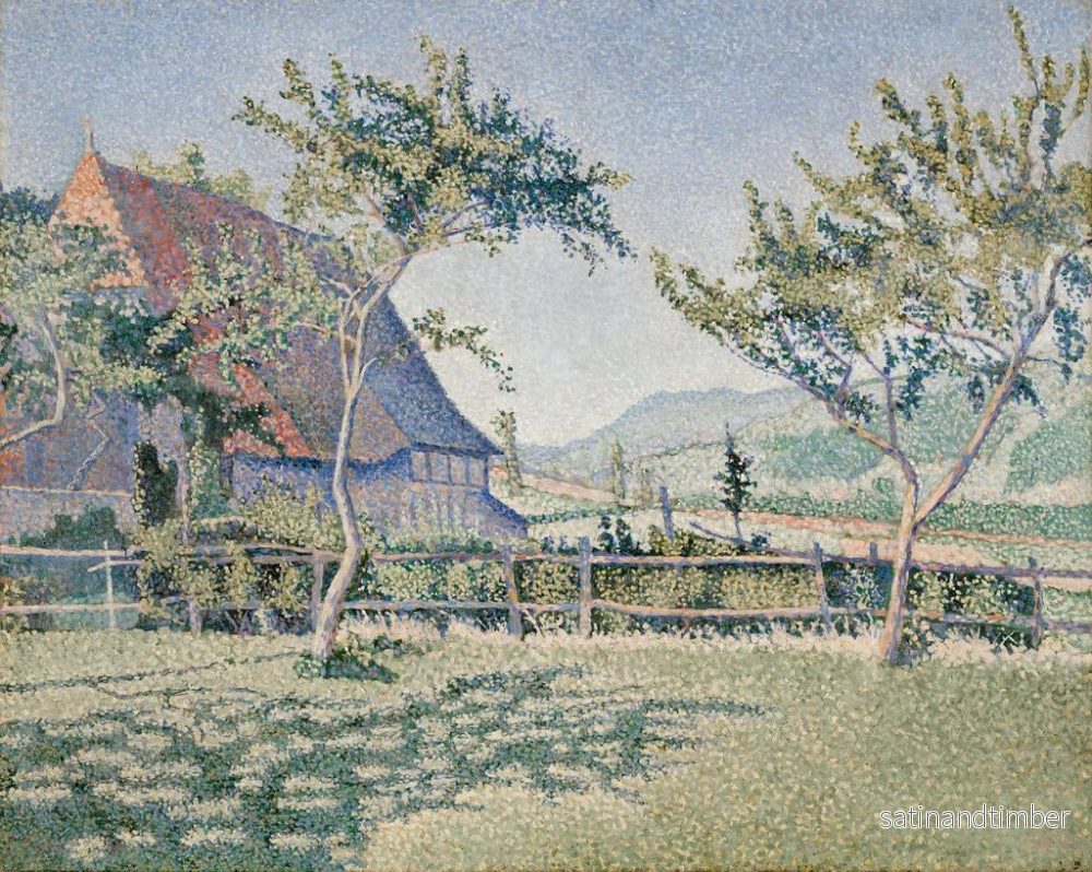 Reproduktion av målningen Le Château dans la prairie - Paul Signac - Bild 2