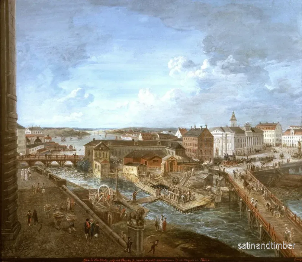 Reproduktion av målningen Vue de Stockholm depuis le château royal - Elias Martin - Bild 2