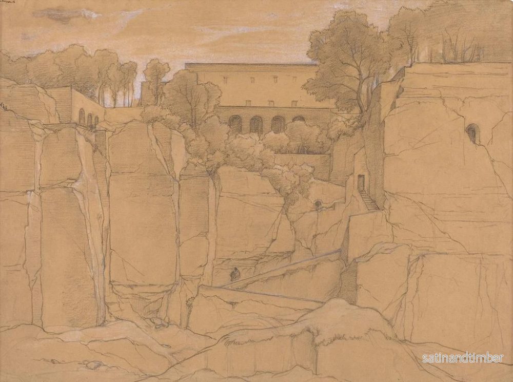 Reproduktion av målningen Sorrente - François Édouard Bertin - Bild 2