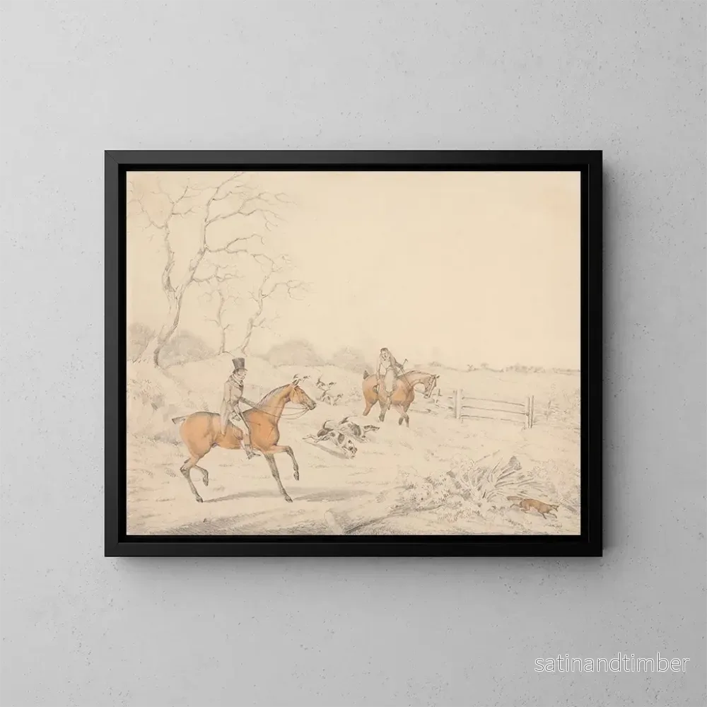 Reproduktion av målningen Doodle hemligt - Henry Thomas Alken