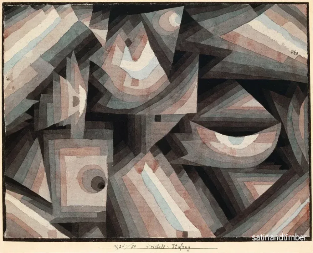 Reproduktion av målningen Graduation cristalline - Paul Klee - Bild 2