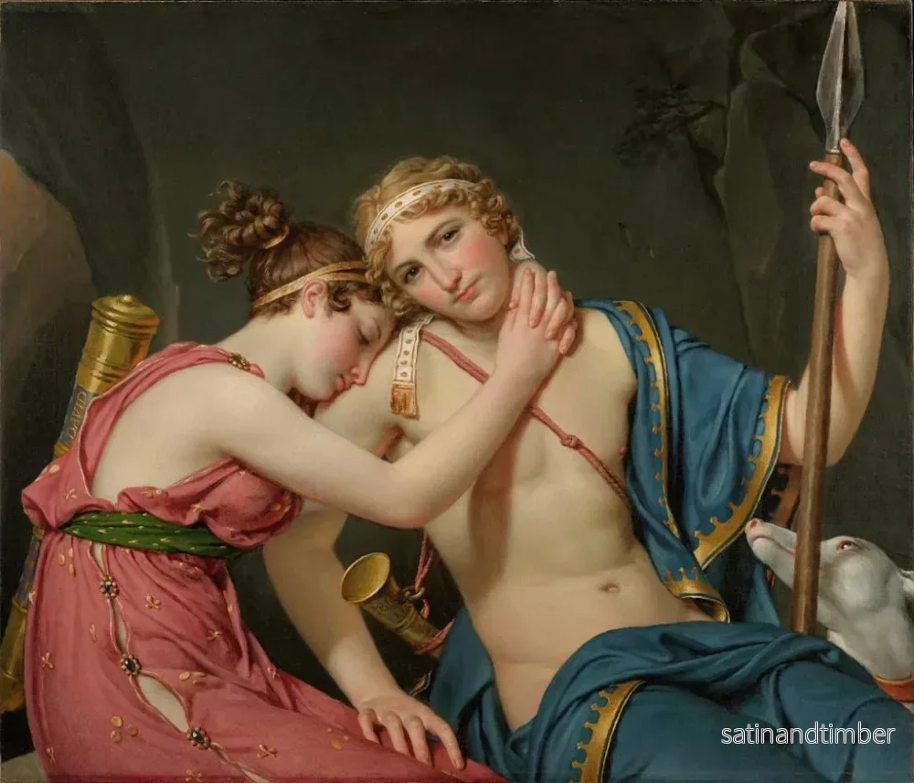 Reproduktion av målningen Le départ de Télémaque et d'Eucharis - Jacques Louis David - Bild 2