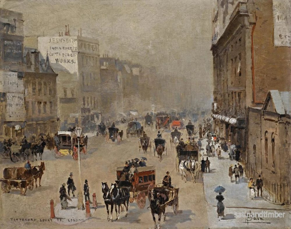 Reproduktion av målningen Tottenham Court Road, London - Paolo Sala - Bild 2