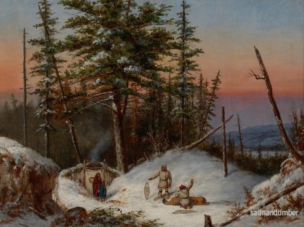 Reproduktion av målningen Trapper vid gränsen - Cornelius David Krieghoff - Bild 2
