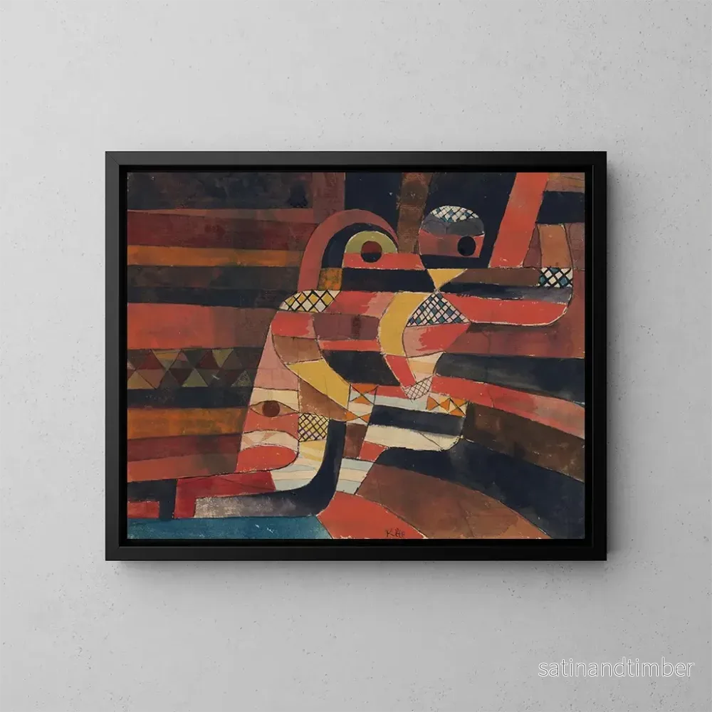 Reproduktion av målningen Amants - Paul Klee